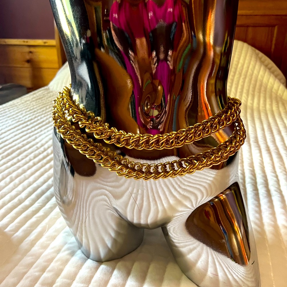 Bebe Gold chain belt size small